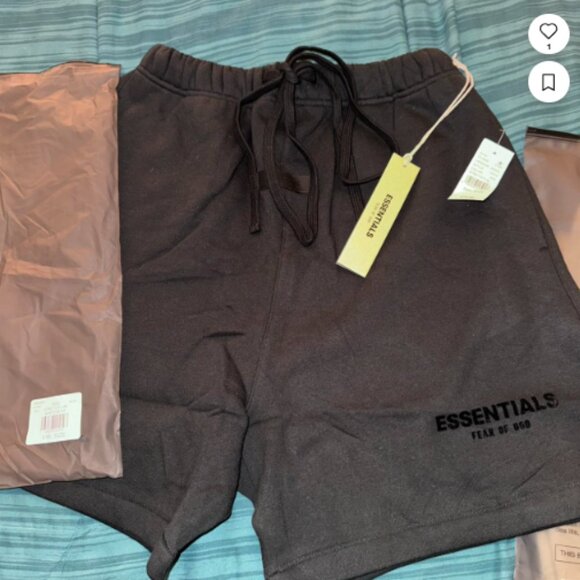 Fear of God Men's Black and Grey Shorts - Picture 1 of 3